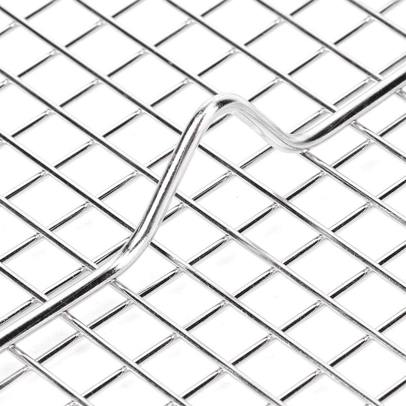 شبكة تبريد وتحميص من الفولاذ المقاوم للصدأ، رف خبز مثالي للطهي والشواء، صينية تصريف مقاومة للصدأ مزودة بأربعة أقدام مستقرة، مناسبة تمامًا للبسكويت والكعك والفطائر والمعجنات والخبز. - Image 2