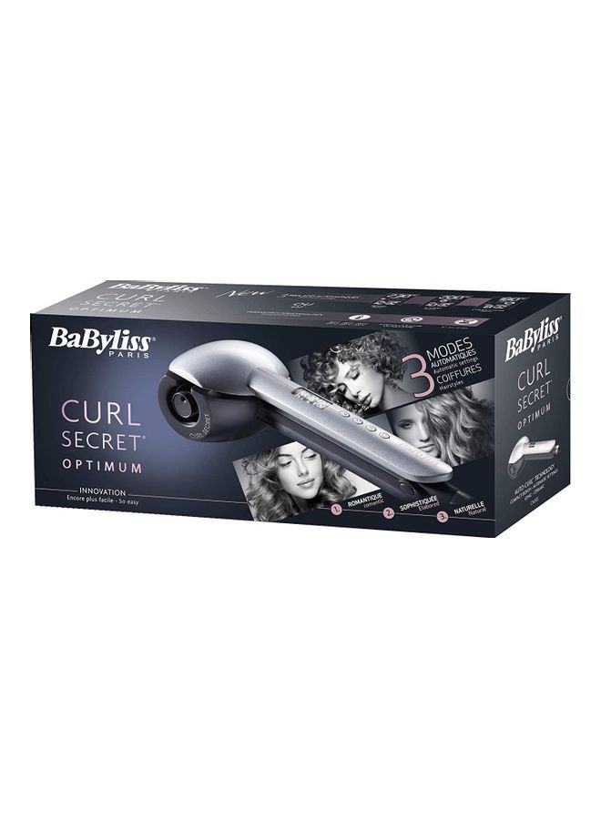 BaByliss Secret Optimum Ionic Ceramic Hair Curling Tong for Women Silver - Image 2