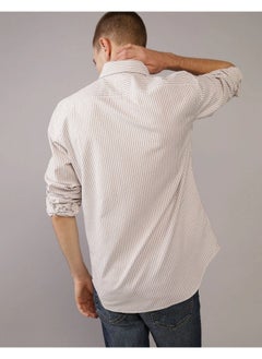 American Eagle AE Striped Slim Fit Oxford Button-Up Shirt  - Image 3