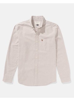 American Eagle AE Striped Slim Fit Oxford Button-Up Shirt  - Image 2