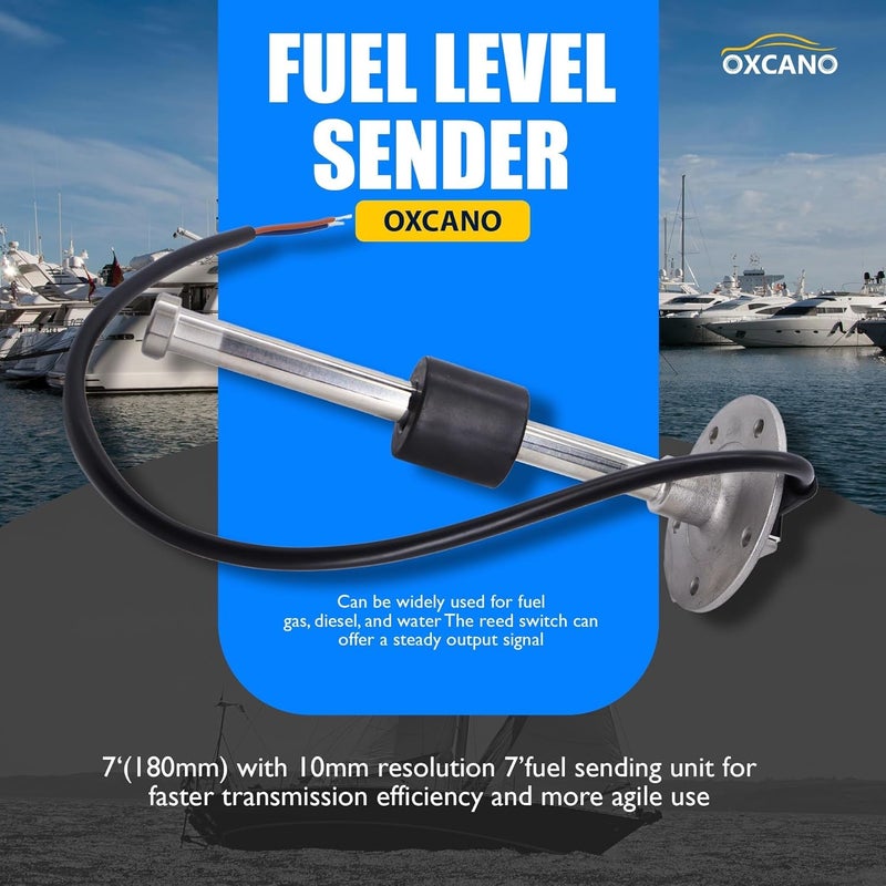 OXCANO Marine Fuel Sending Unit 240-33 Ohms 7" (180mm) for Boat and Car Fuel Tanks - Image 5