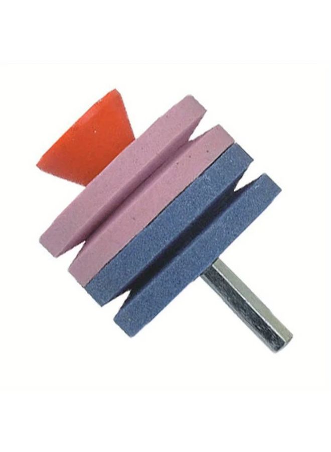 Manual Rotary Drill Cutter Blue Pink No Electricity Stepped Dual Grit Sharpener - Image 1