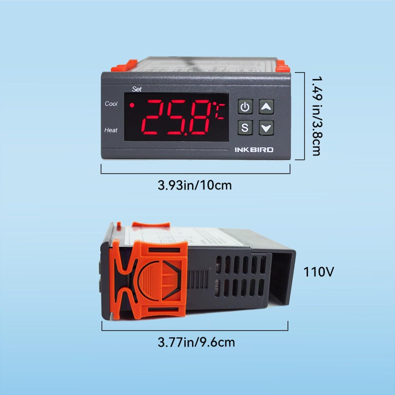 Inkbird ITC-1000F 2 Stage Temperature Controller Cooling and Heating Modes Celsius and Fahrenheit - Image 4