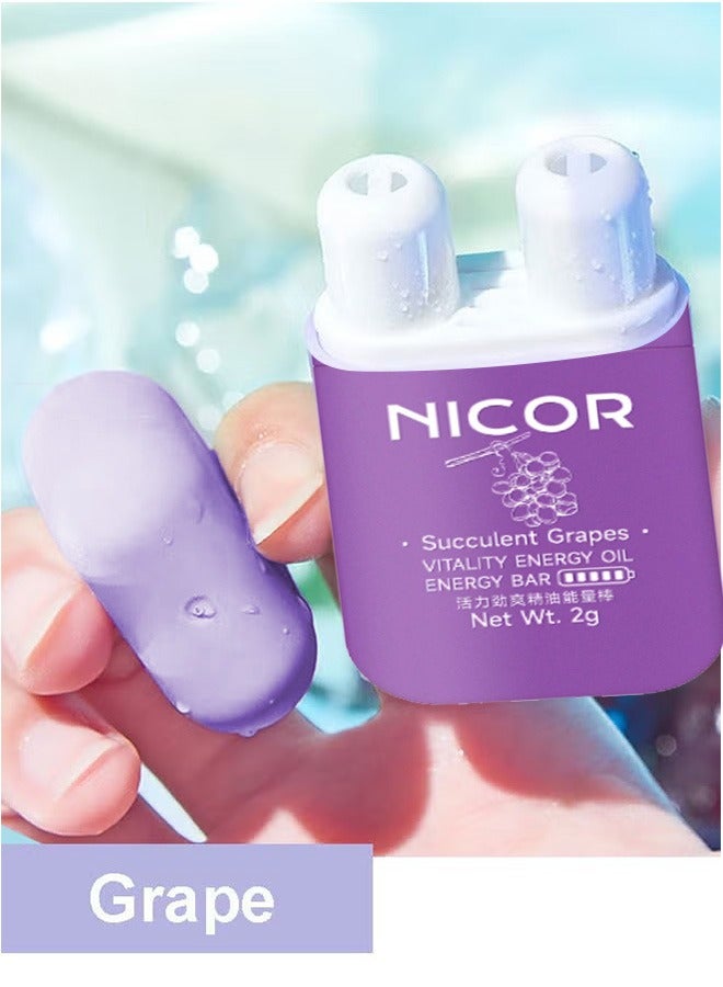 Nicor 1pc On-the-Go Portable Aromatherapy Nasal Inhaler Personal Diffuser Sniffer Stick With Essential Oils Refreshing Menthol for Stress Anxiety Relief Soothes Comforts Boosts Focus - Image 1