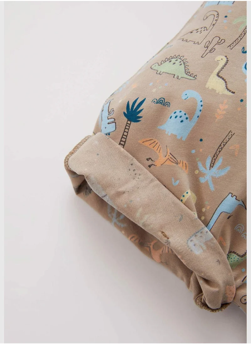 DeFacto Sleeveless Printed Mini Dungarees
