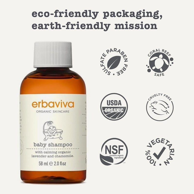 ERBAVIVA Baby Shampoo, 2 Fl Oz - Image 3