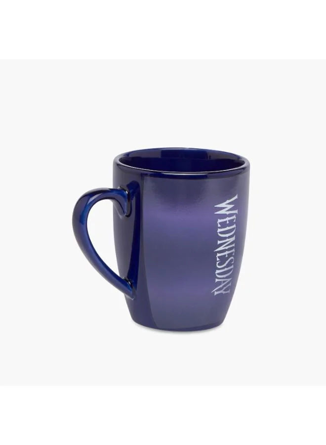 لايف ستايل Wednesday Print Porcelain Mug with Handle - 330 ml