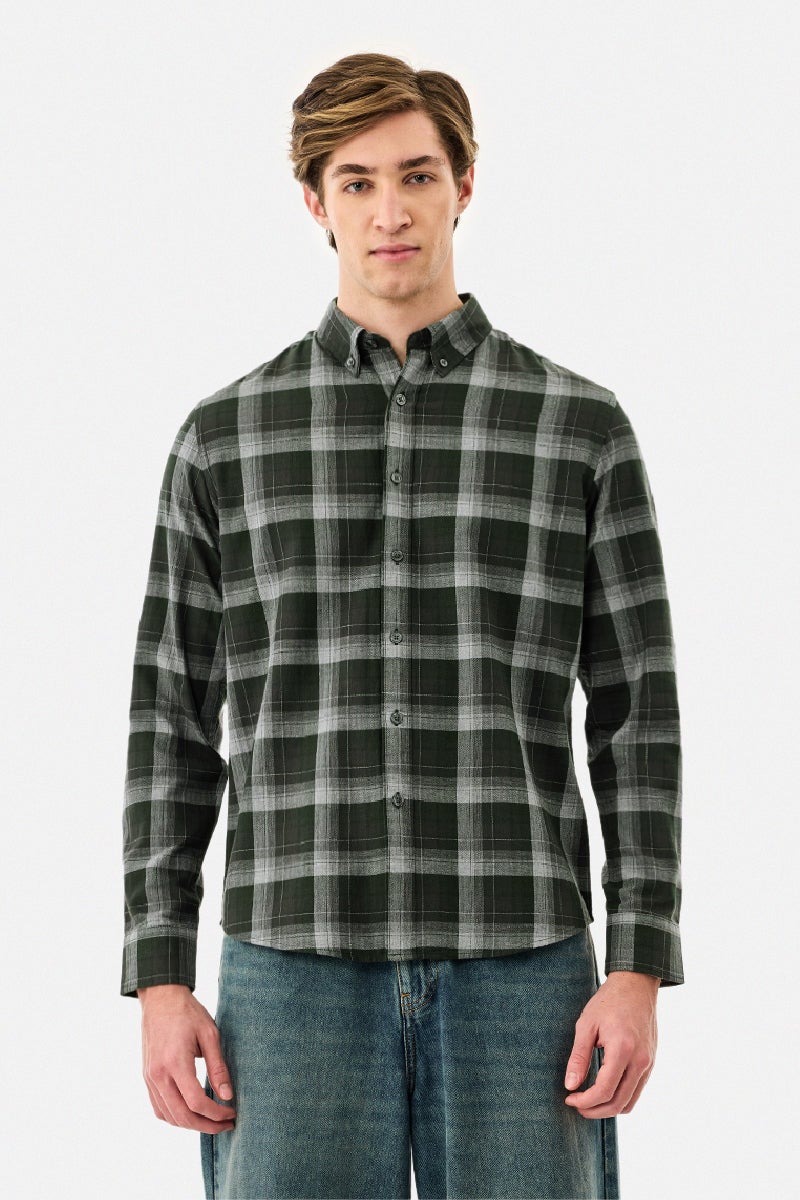 SNITCH 100% Cotton Slim Fit Checks Shirt - Image 4