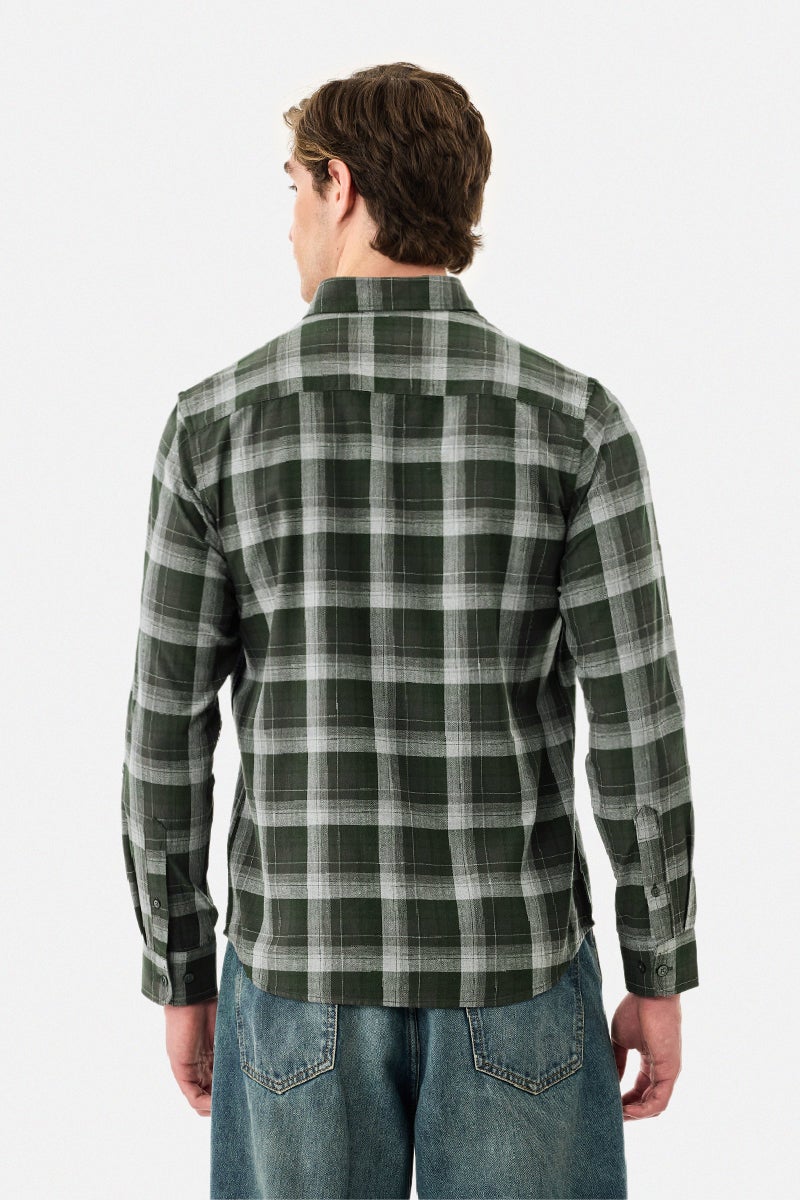 SNITCH 100% Cotton Slim Fit Checks Shirt - Image 5