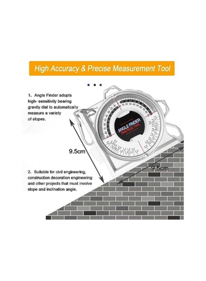 Angle Meter Gauge for Household Industrial Use, Angle Finder, Magnetic Angle Finder Angle Measuring Tool, Tilt Level Meter Slope Locator Angle Measurement Engineering Clinometer for Civil Engineering  - Image 4