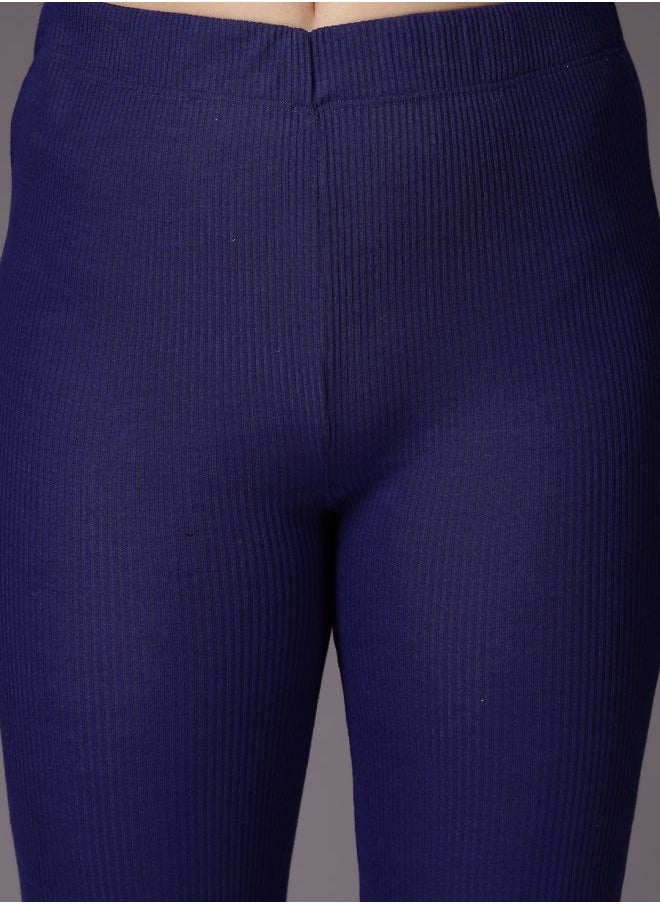 Freehand Women Fit and Flared Solid Mid-Rise Trousers  - Image 5