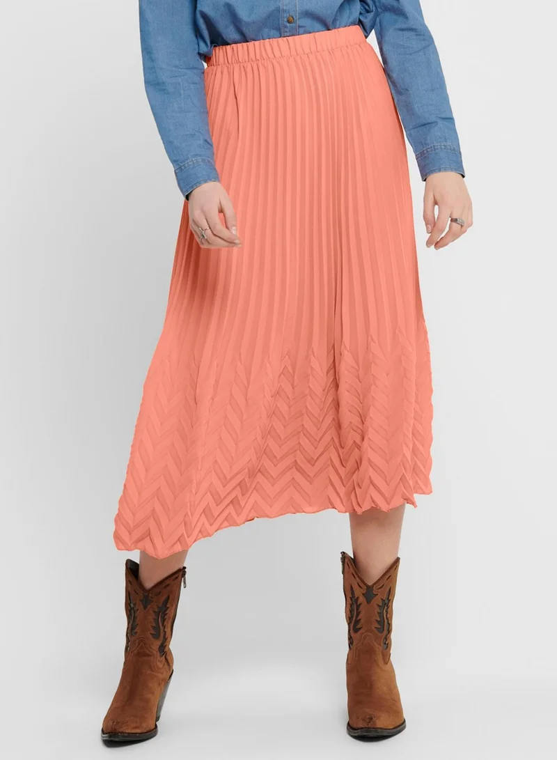 ONLY Textured Midi Skirt