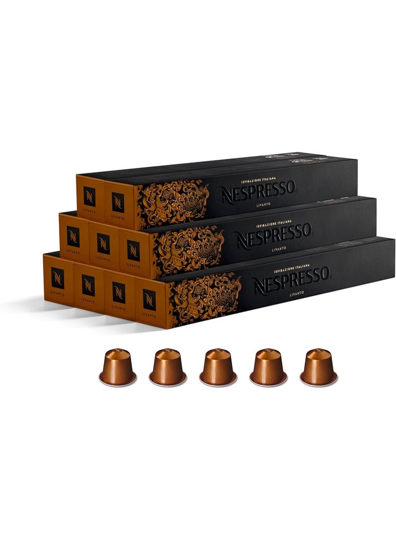 Nespresso Original Line Livanto Coffee Capsules, Pack of 90 – Compatible with Original Machines, Recyclable Aluminum Pods - Image 1
