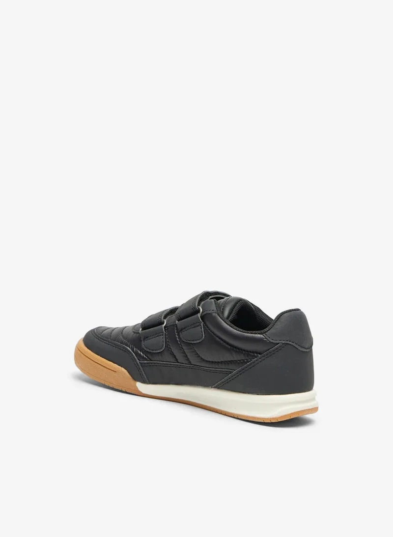 دوتشيني Mister Duchini Panelled Sneakers with Hook and Loop Closure