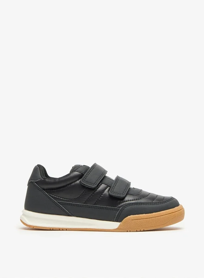 دوتشيني Mister Duchini Panelled Sneakers with Hook and Loop Closure