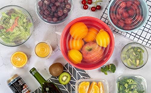 KITDAO Silicone Stretch Lids,Set of 6 Multi Size Reusable Silicone Lids Food and Bowl Covers,Dishwasher and Freezer Safe - Image 5