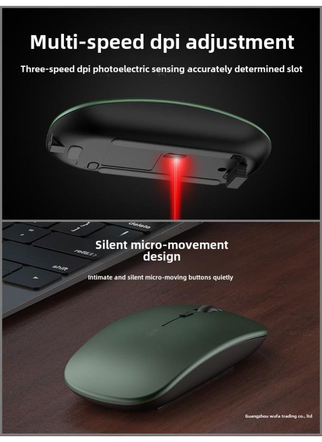 Generic - Wireless Bluetooth Mouse Silent Charging Notebook Desktop Computer Office Unlimited Suitable For Lenovo Dell Asus-Specifications:Technology Gray/single Bluetooth Version [silent + Rechargeable] + Bluetooth 5.0 - Image 1