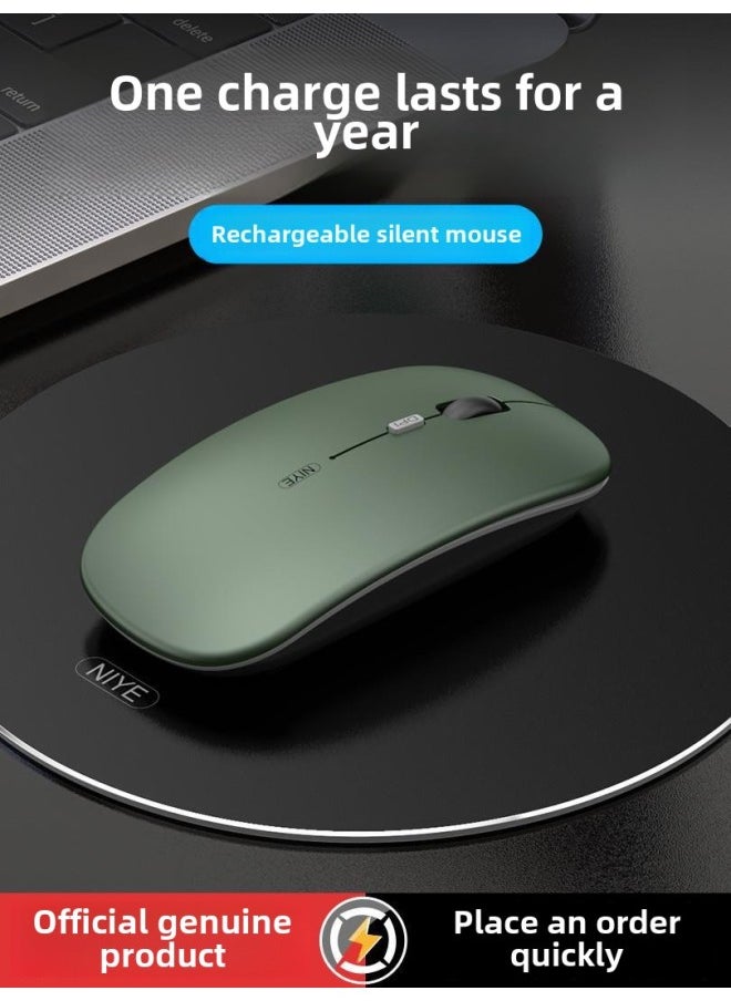 Generic - Wireless Bluetooth Mouse Silent Charging Notebook Desktop Computer Office Unlimited Suitable For Lenovo Dell Asus-Specifications:Technology Gray/single Bluetooth Version [silent + Rechargeable] + Bluetooth 5.0 - Image 1