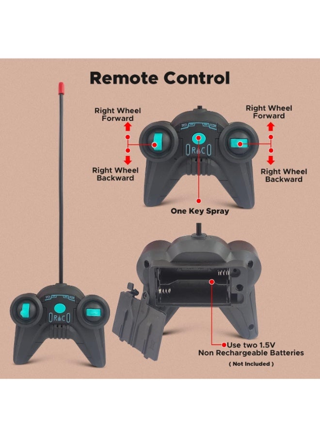 حديقة الألعاب سيارة تسلق رذاذ الماء قابلة لإعادة الشحن مع جهاز تحكم عن بعد مع ضوء LED للضباب الخلفي - سيارة سباق فائقة RC للأطفال - Image 4