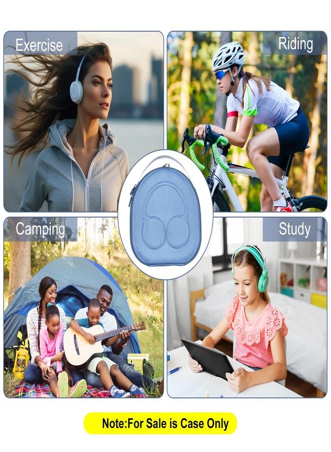 ZUJFPL EVA Hard Case for Sony WH-CH510 WH-CH520, JBL Tune 510BT 500BT Live400BT Noise Canceling Wireless Headphones, Premium Travel Protective Carrying Storage Bag for Edifier W820NB Plus (Blue) - Image 5