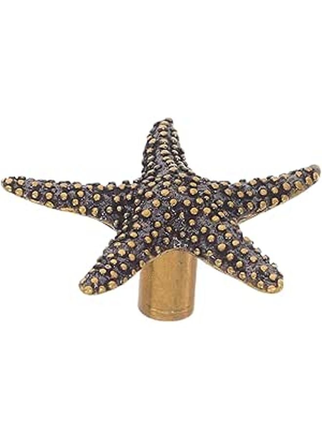 Retro Brass Cabinet Pulls Coastal Sea Creature Drawer Handles For Kitchen Dresser - Image 1