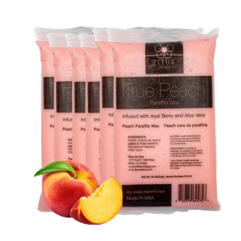 fleur de spa Paraffin Wax Refills 6lb by FLEUR DE SPA â€“ Made in USA â€“ Infused with Coconut & Jojoba Oils â€“ Moisturizing, Hydrating & Soothing for Hands, Feet & Body â€“ Spa & Home Use - Image 1