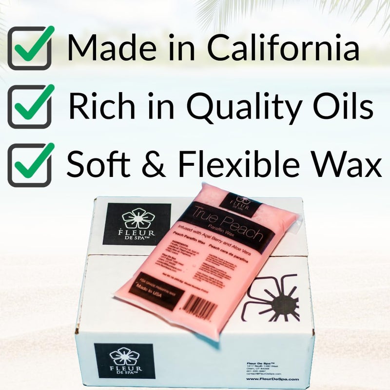 fleur de spa Paraffin Wax Refills 6lb by FLEUR DE SPA â€“ Made in USA â€“ Infused with Coconut & Jojoba Oils â€“ Moisturizing, Hydrating & Soothing for Hands, Feet & Body â€“ Spa & Home Use - Image 2