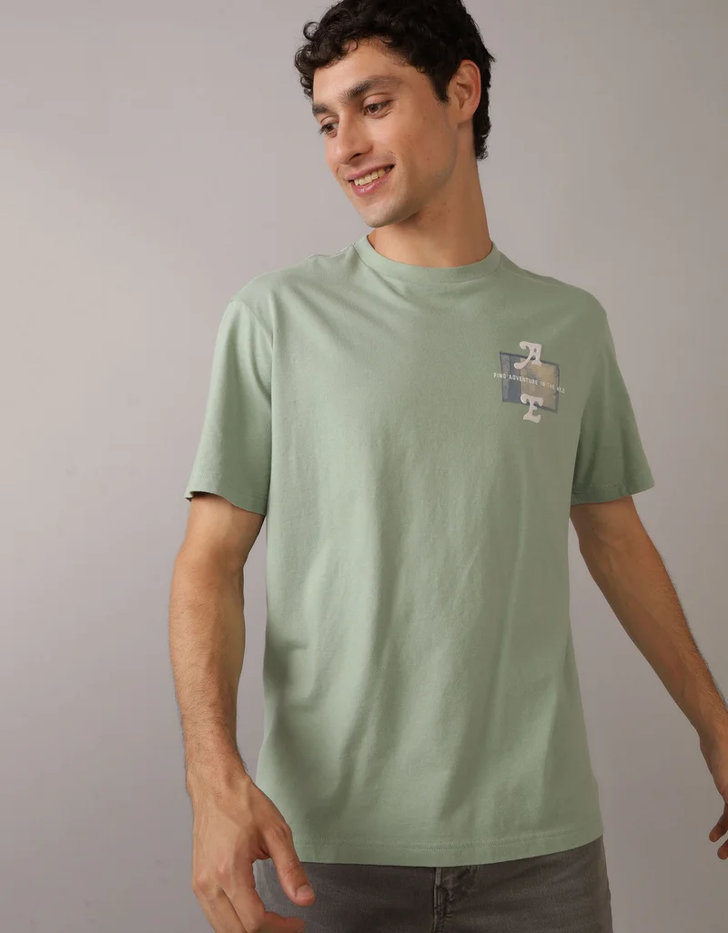 امريكان ايجل Logo Graphic Crew Neck T-Shirt