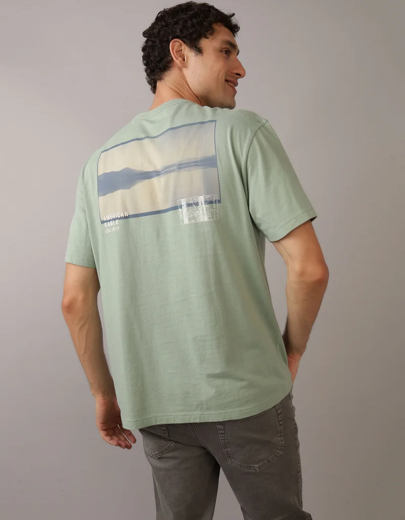 امريكان ايجل Logo Graphic Crew Neck T-Shirt