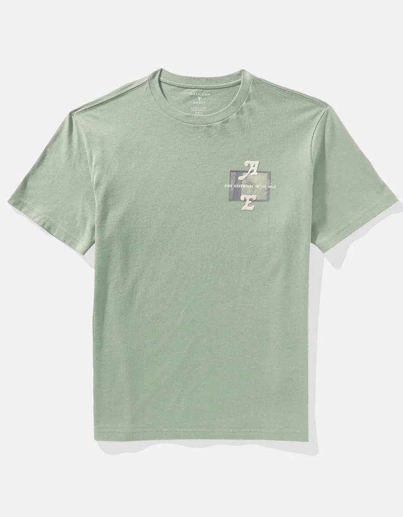امريكان ايجل Logo Graphic Crew Neck T-Shirt