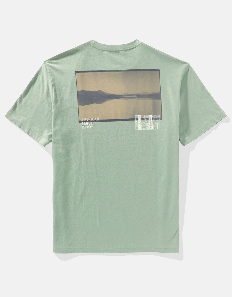 امريكان ايجل Logo Graphic Crew Neck T-Shirt