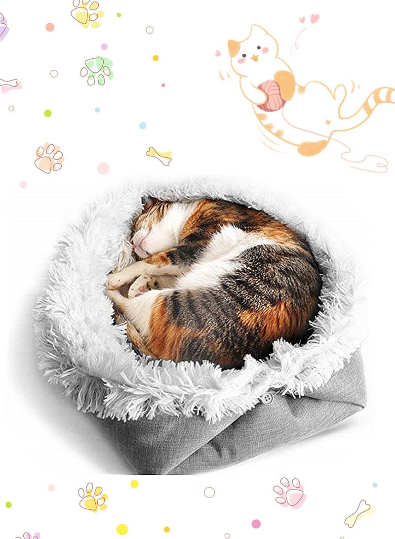 كيدل دافئ الحيوانات الأليفة الحصيرة الغسيلة القطة الحصيرة القطة فراش بلوش بطانية ناعمة وسرير القطة للداخلية - Image 5