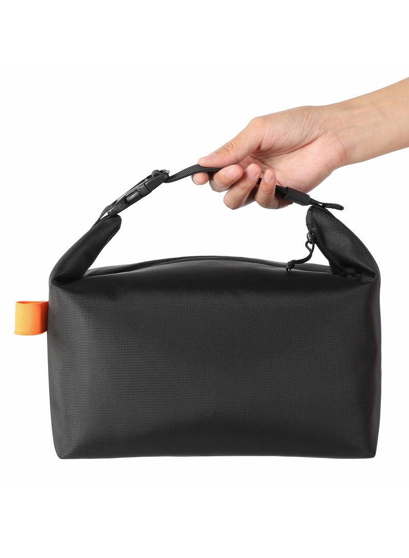 Lunch bag for Adult Women Men, Reusable High Capacity Lunch Tote Bags, Small Leakproof Cooler Food Lunch Containers, Lunch box for Work, Travel, Outdoor, School Picnic, One Size (Black)  - Image 1