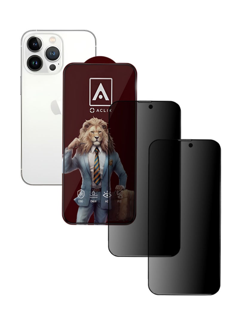 أكاليكس قطعتين، واقي شاشة عالي الجودة لهاتف آيفون 13 برو - Image 1