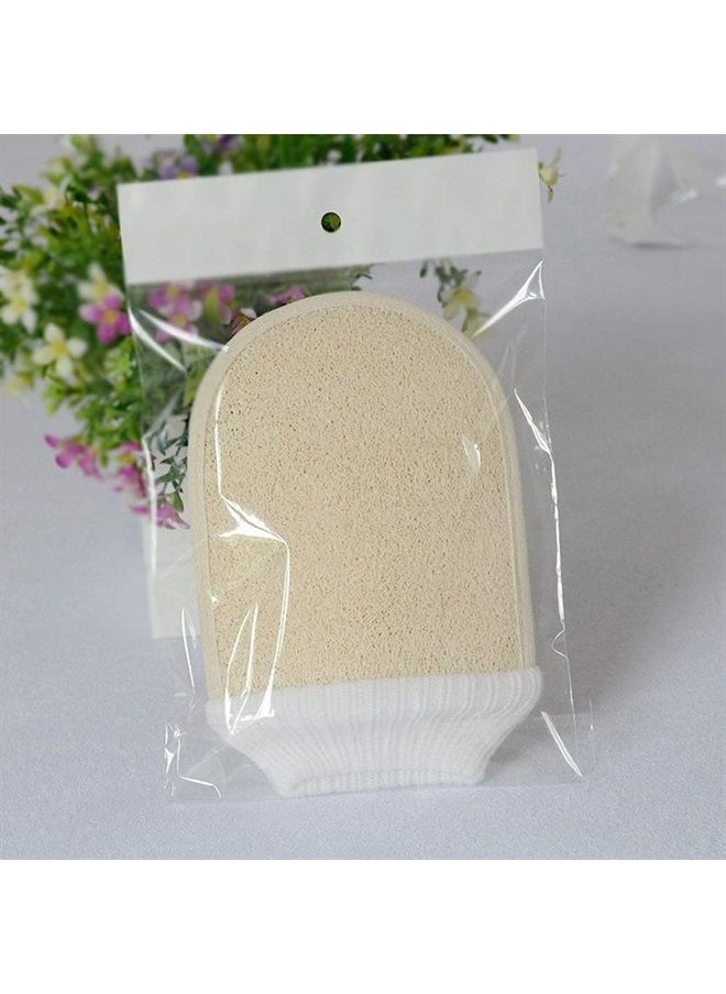 lasenersm 2 Pieces Loofah Exfoliating Glove Loofa Scrubber Body Glove Natural Loofah Bathing Gloves Exfoliating Bath Brush Organic Bathing Glove  - Image 5