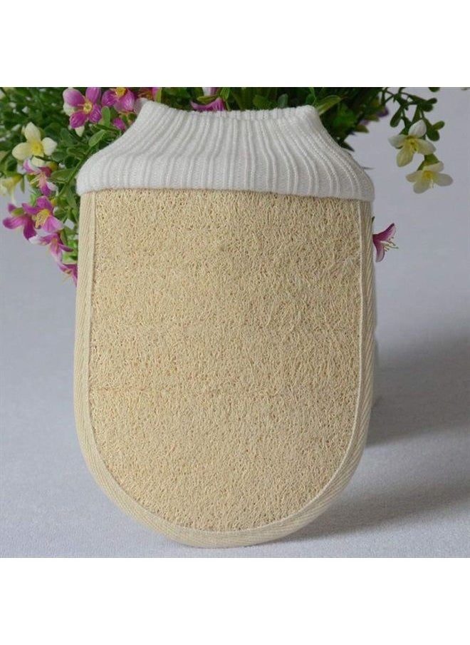 lasenersm 2 Pieces Loofah Exfoliating Glove Loofa Scrubber Body Glove Natural Loofah Bathing Gloves Exfoliating Bath Brush Organic Bathing Glove  - Image 3