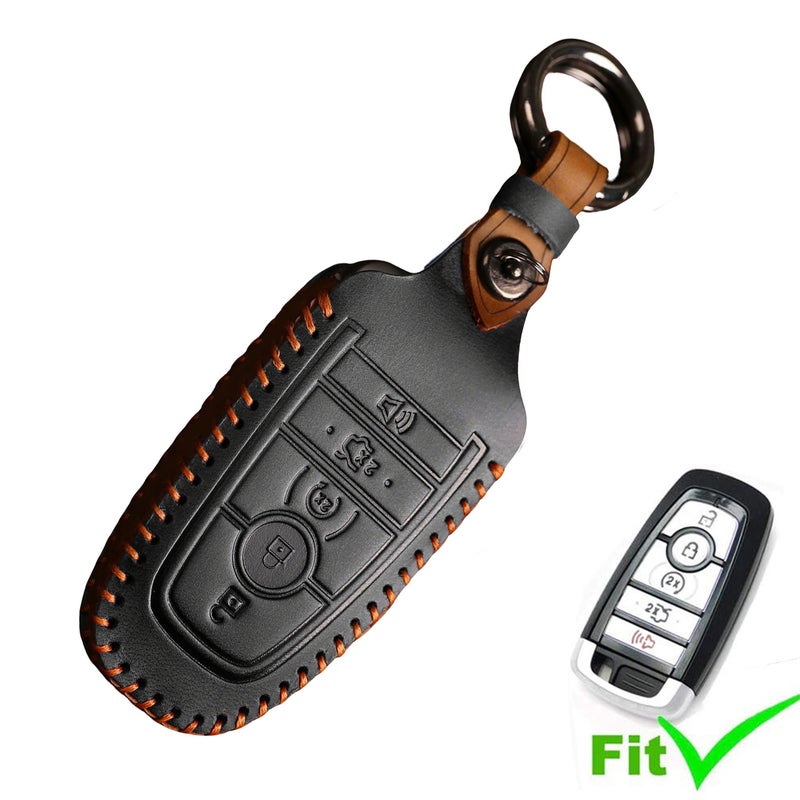 Ford Dedicated Cover Key Fob Case Suit for Keyless Remote Control（5key-Black） - Image 2