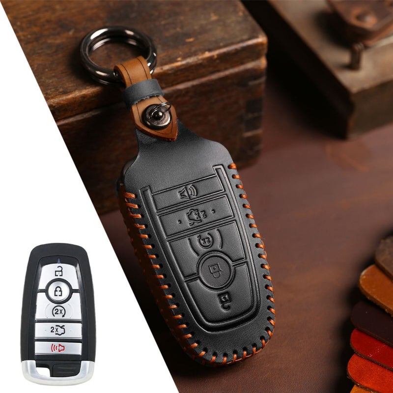 Ford Dedicated Cover Key Fob Case Suit for Keyless Remote Control（5key-Black） - Image 4