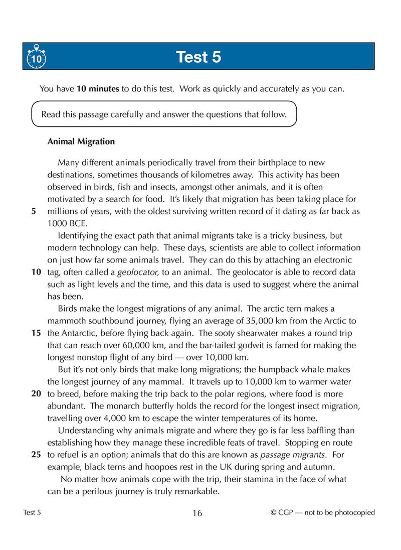 null - 11+ CEM 10-Minute Tests: Verbal Reasoning - Ages 10-11 Book 1 (with Online Edition) - Image 1