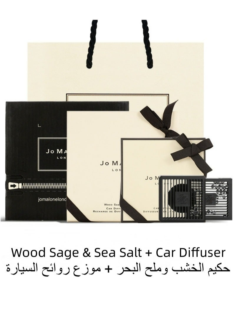 جو مالون عطر معطر جو للسيارة من جو مالون وود سيج آند سي سولت مع موزع معطرات هواء مربع - Image 1
