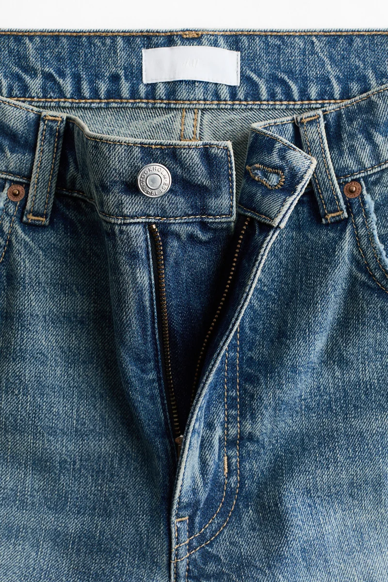 H&M  Barrel Regular Waist Jeans for Women | Best Price UAE