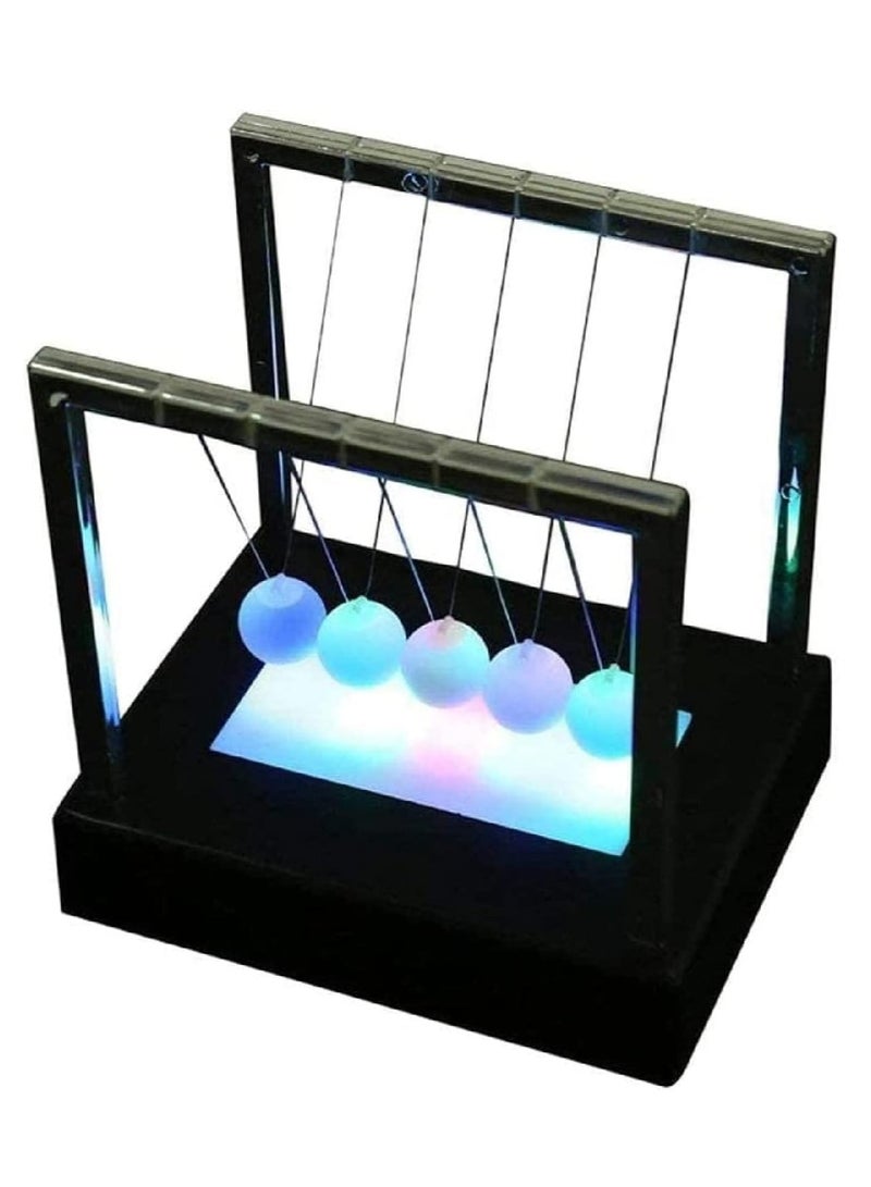 Glowing Newton Swing Ball Led Light Up Newton Pendulum Ball  - Image 1