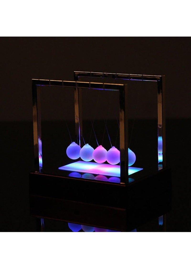 Glowing Newton Swing Ball Led Light Up Newton Pendulum Ball  - Image 3