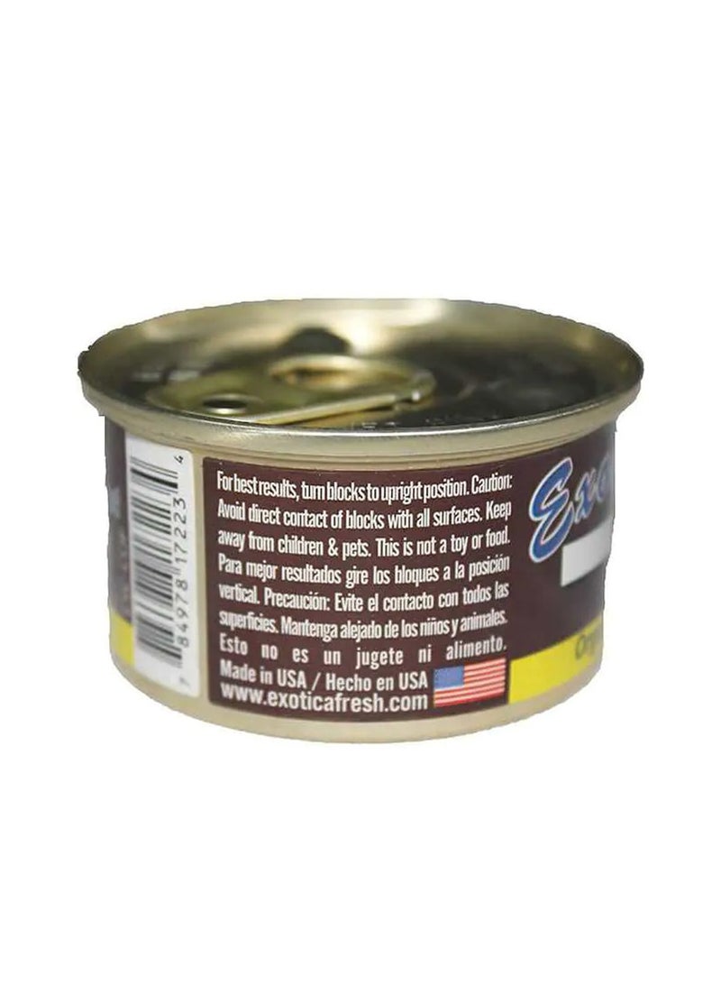 Exotica Ice Organic Air Freshener 2 Pcs Combo – 1.5 oz (42g) Each – Lasts 60 Days Per Can – Long-Lasting Car & Home Odor Eliminator – Adjustable Scent Control – Compact Can Design for Auto, Office, Closet & More - Image 2