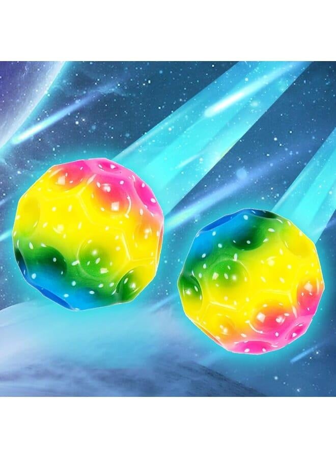 Jump Ball, Pack of 2 Moon Ball, Planet Bouncy Balls, Jumping Poles, Bouncing Balls, Super High Bouncing Balls, Space Bouncy Balls, Space Ball Moon Ball, Bouncing Ball Toy, Bouncy Balls Party Gift