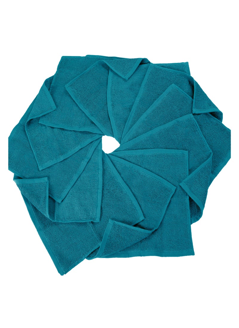 Bliss Casa Bliss Casa 100% Combed Cotton Washcloths (12 Pack, 30 x 30 CM) - 500 GSM Washcloth, Face towel Set Highly Absorbent Quick Dry and Soft Towels  - Image 3