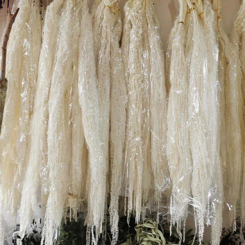 L7 Natural Dried Amaranth Flower - 5pcs Preserved Hanging Amaranthus Caudatus, Rustic Home Wedding Decor, Dried Plants for Floral Arrangements - Image 4
