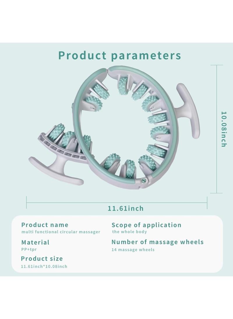 الأزرق جي دبليو مدلك الدهون كتلة نقطة الزناد العضلات بكرة كتلة الدهون إزالة اللفافة تدليك أداة تستخدم لفخذي العجل والخصر كتلة الدهون المضادة للعضلات لتخفيف الألم الليفي العضلي والأنسجة العميقة - Image 4