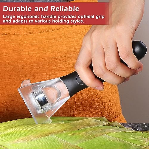 ReneeChef Professional Corn Kernel Cutter, Corn Cutter Peeler Stripper Tool with Large Ergonomic Handle, Corn Peeler #1114 - Image 4