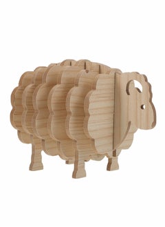 Y&D Wooden Coaster Sheep Holder, Hot Drinks Tea Cup Table Pad Non Slip Insulated Mug Protectors 7pcs  - Image 1